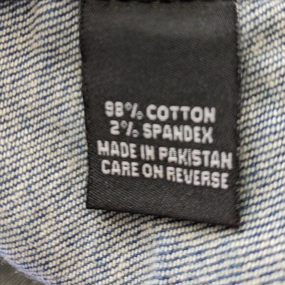 Vintage Y2K Focus Men's Denim Comic Jacket Size XL Blue - Picture 12 of 12